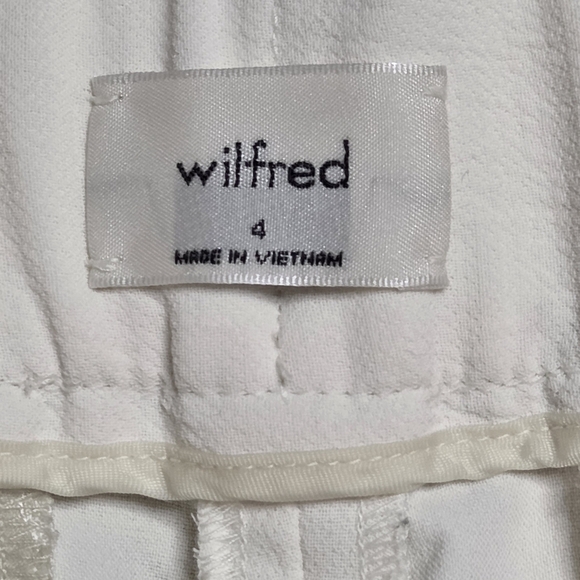 Aritzia Wilfred Dashwood Ankle Pants Cream White Size 4 - Picture 7 of 9